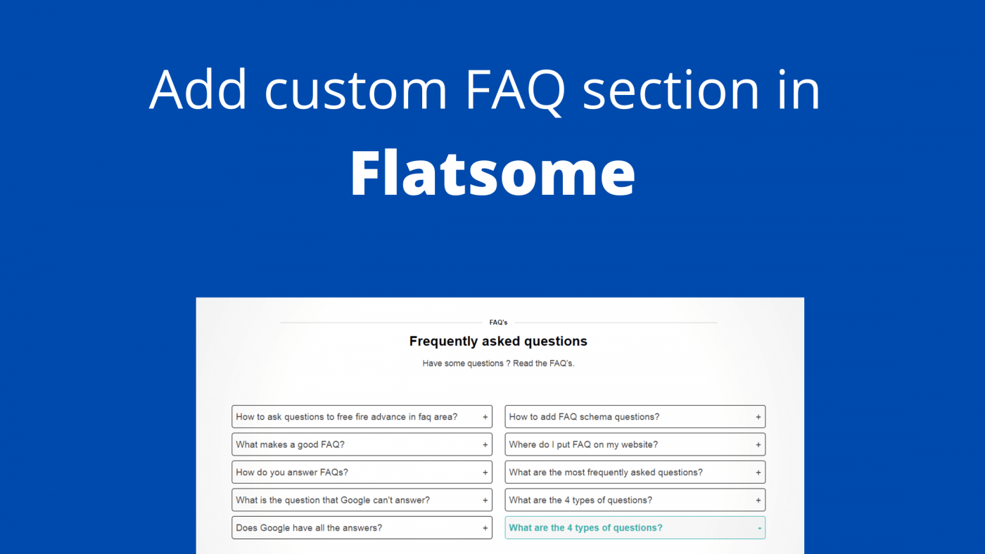 How to make a custom FAQ section in flatsome theme 5 How to make a custom FAQ section in flatsome theme 5
