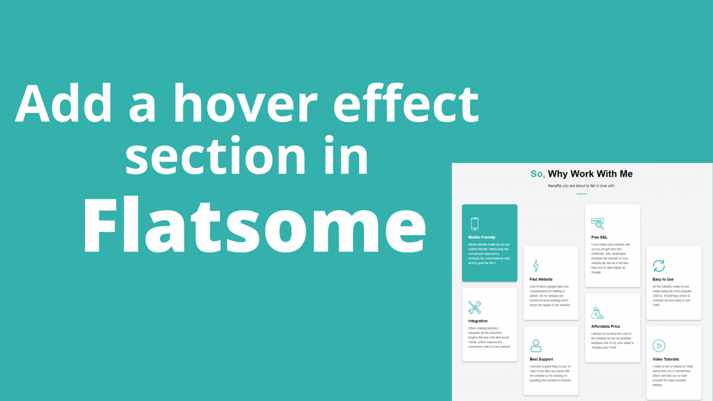 How to create a section with hover effect in Flatsome theme 2 How to create a section with hover effect in Flatsome theme 2